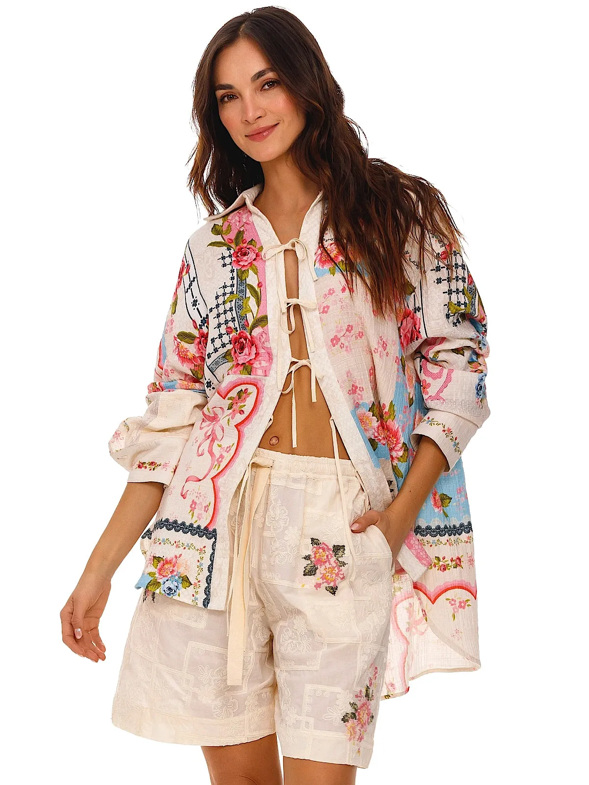 Swan Shirt-Malaga Shorts