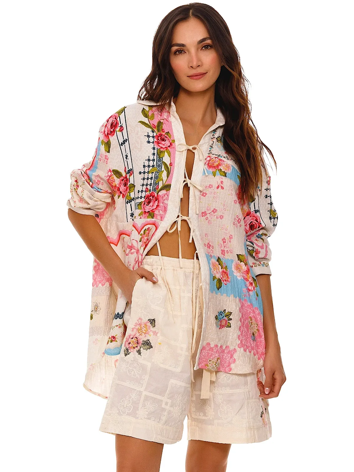 Swan Shirt-Malaga Shorts
