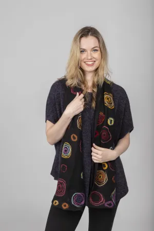 Swirls Felted Scarf