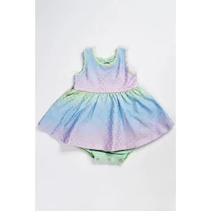 Swoon Baby Ombre Under the Sea Dainty Bow Bubble Dress