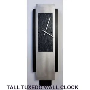 Tall Tuxedo Wall Clock by Linda Lamore