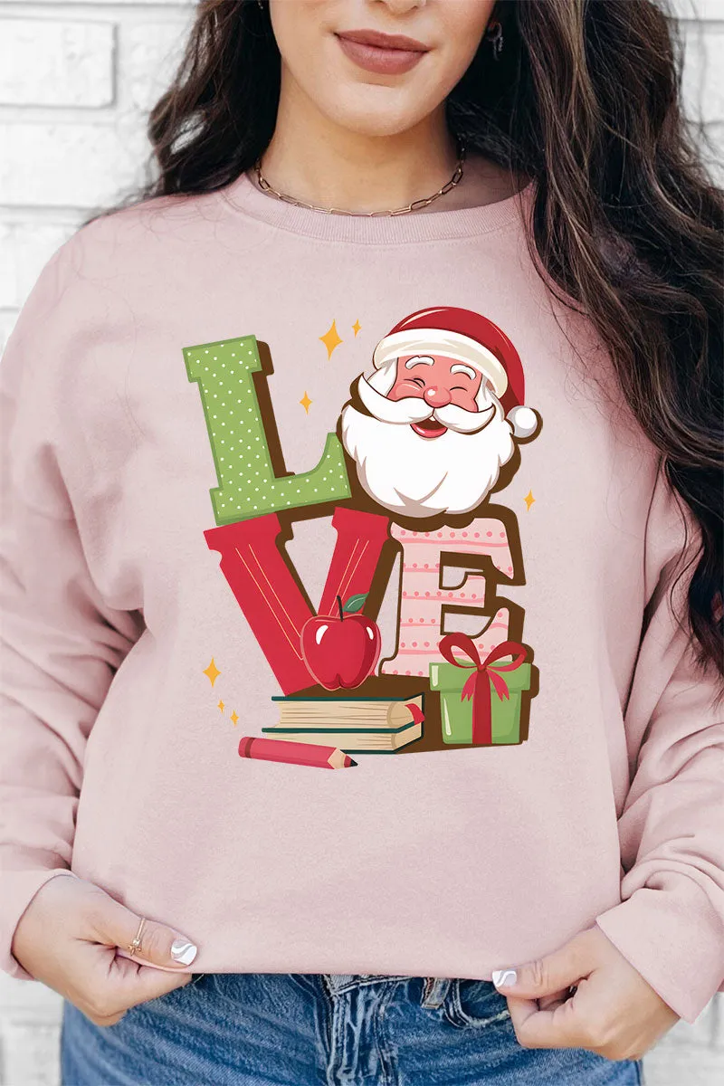 Teacher Love Christmas Unisex NuBlend Crew Sweatshirt