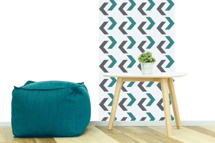 Teal Arrows Wallpaper Panel