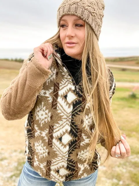 The Push Your Luck Aztec Fleece Pullover