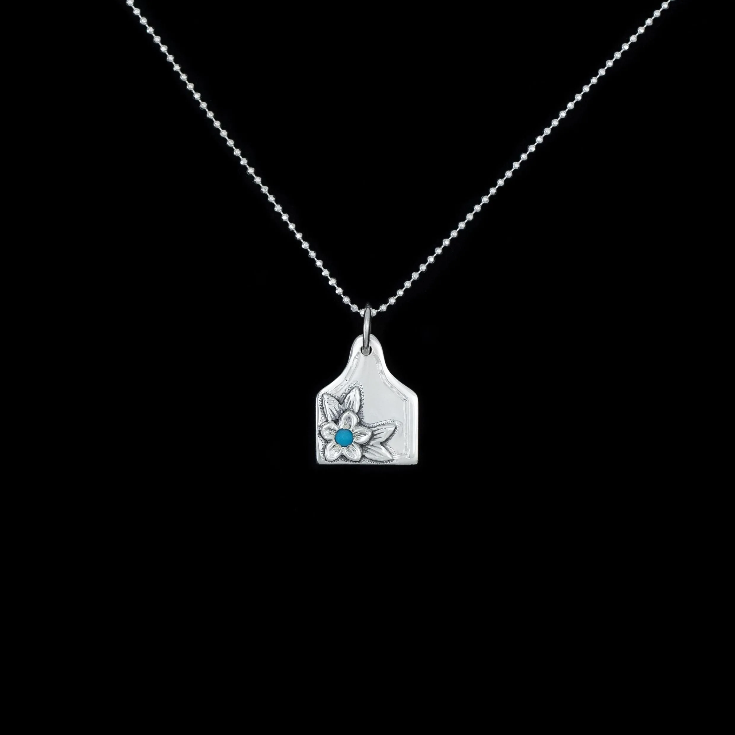 The Turquoise Blossom Eartag Pendant