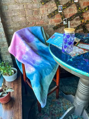 Tie-Dye Fleece Blanket