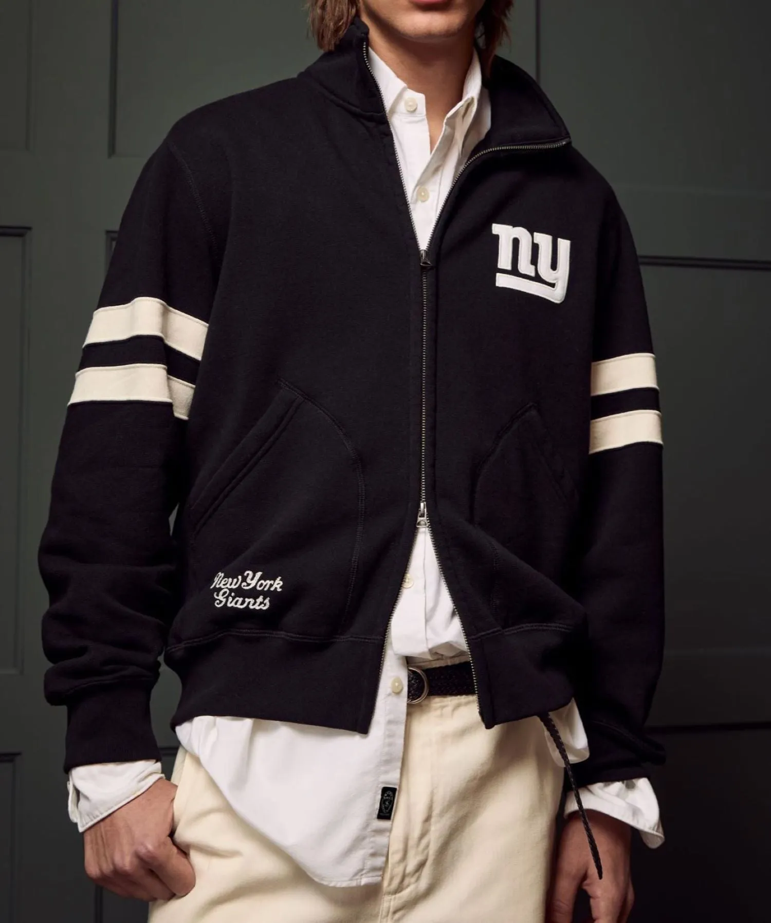 Todd Snyder by Fanatics for NFL Giants Full-Zip Fleece Sweatshirt