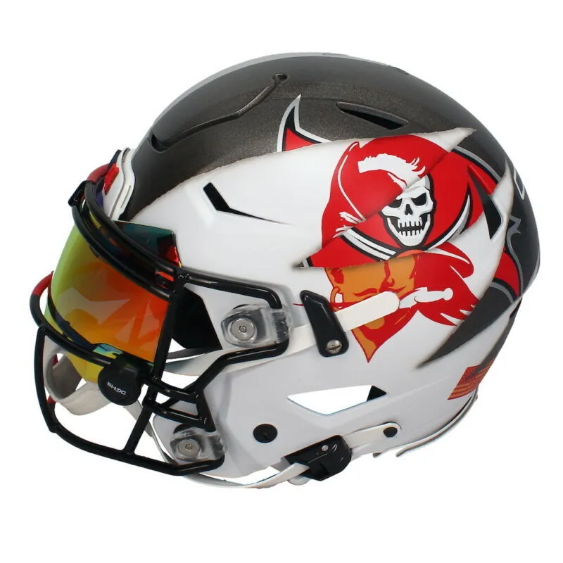 Tom Brady Autographed Patriots / Bucs FSM Mashup Speed Flex Helmet Fanatics