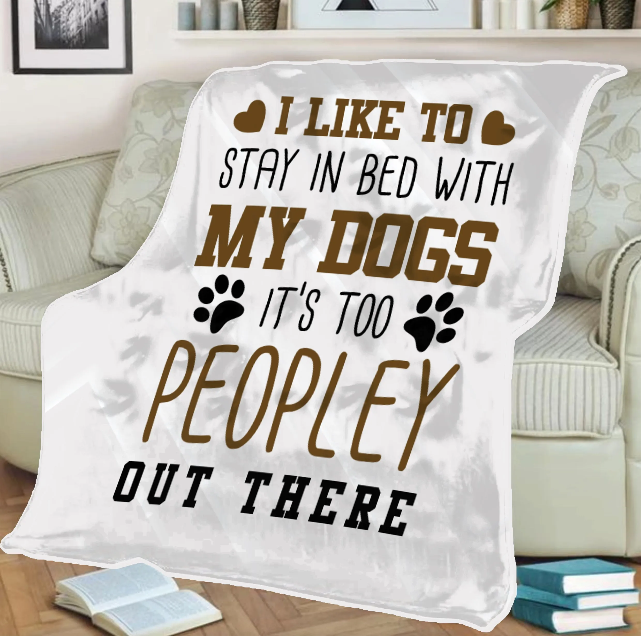 Too Peoply Out There Blanket