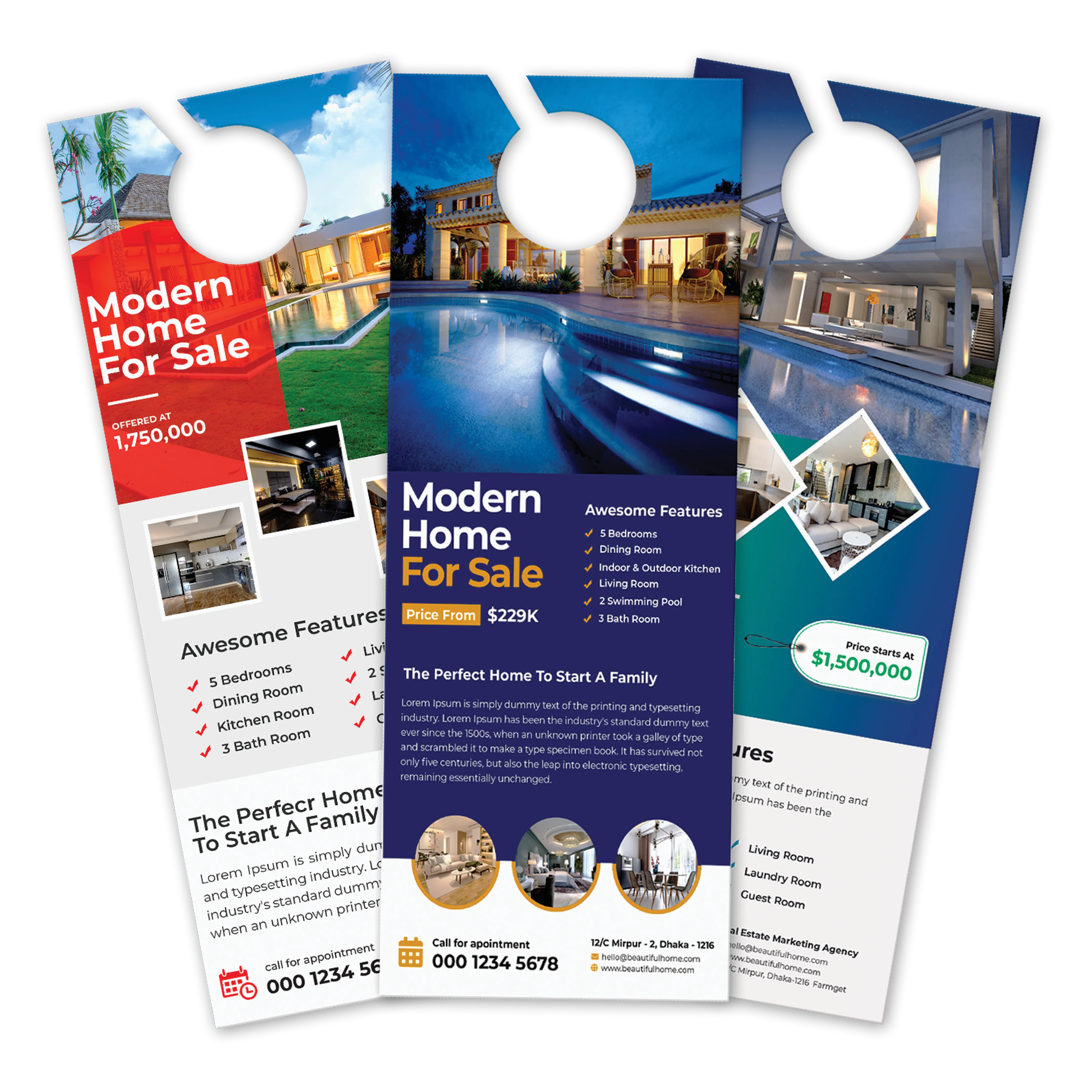 Uncoated Cover Door Hangers
