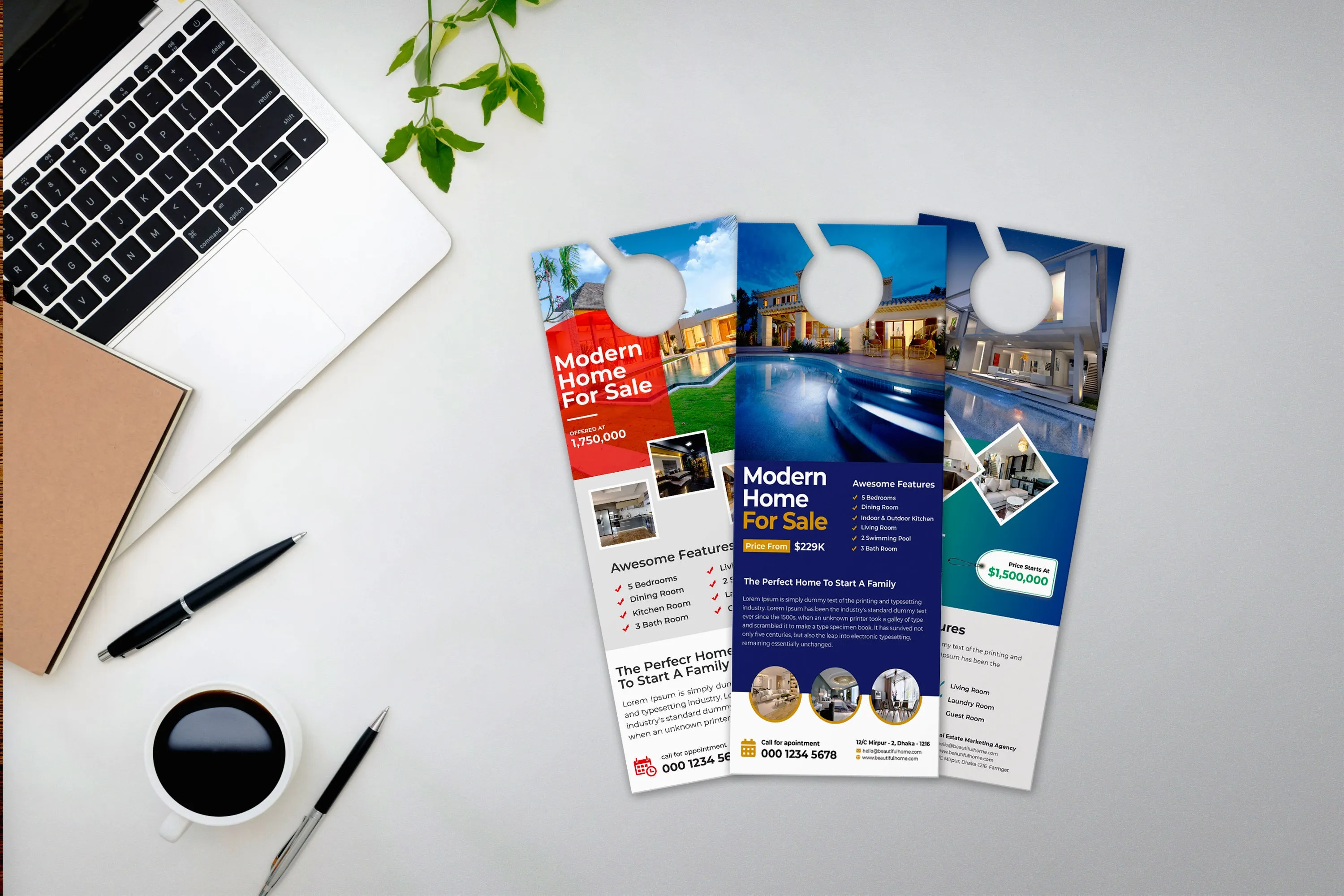 Uncoated Cover Door Hangers