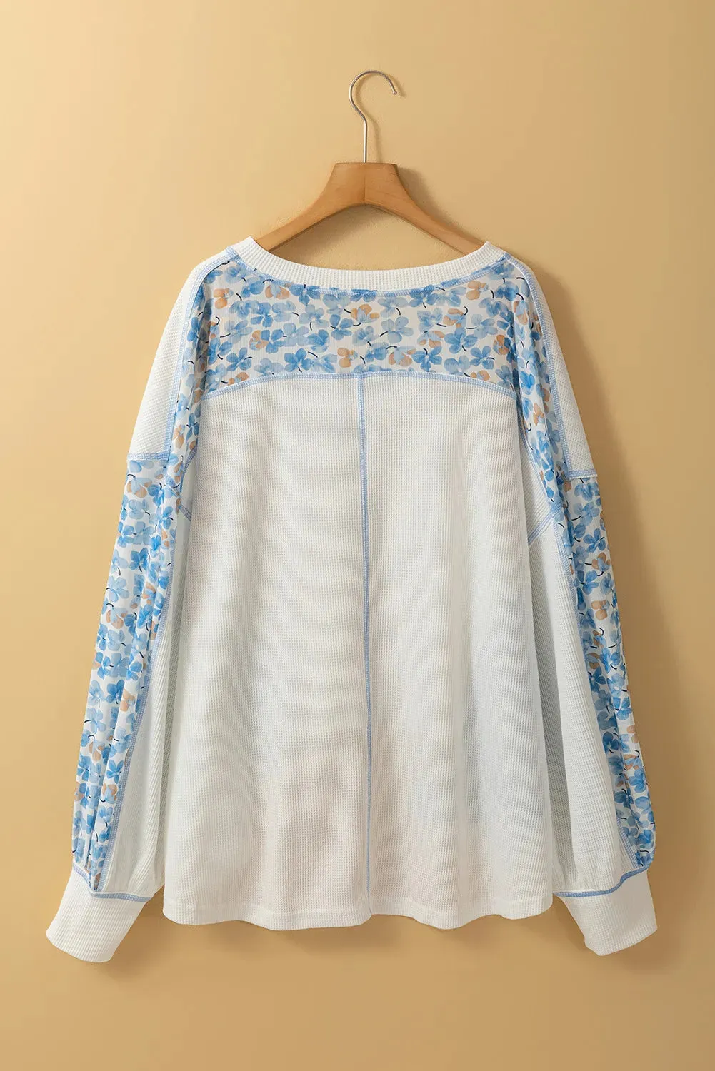 Vail Printed V-Neck Long Sleeve Blouse