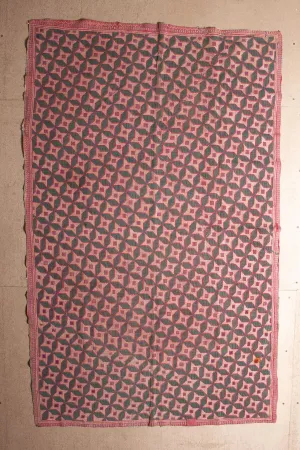Vintage Galicha Kantha Blanket, #5 - 78"x48"