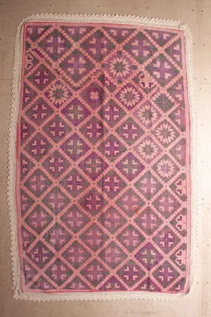 Vintage Galicha Kantha Blanket, #7 - 85"x52"