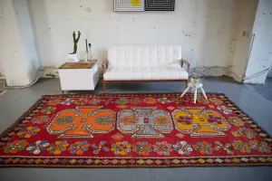 Vintage Kars Kilim 5.10ftx11ft