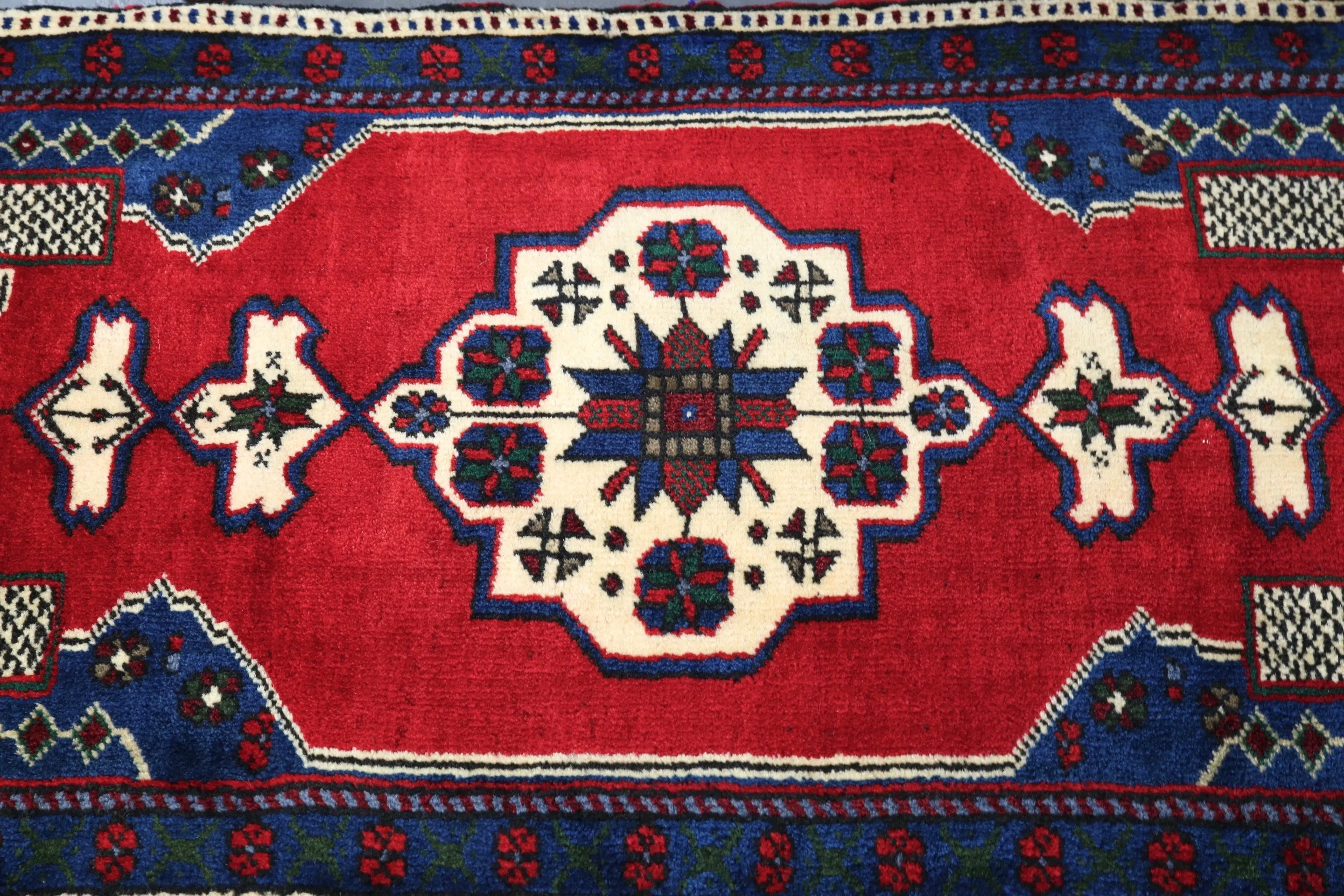 Vintage Mini Turkish Rug 24inx48in