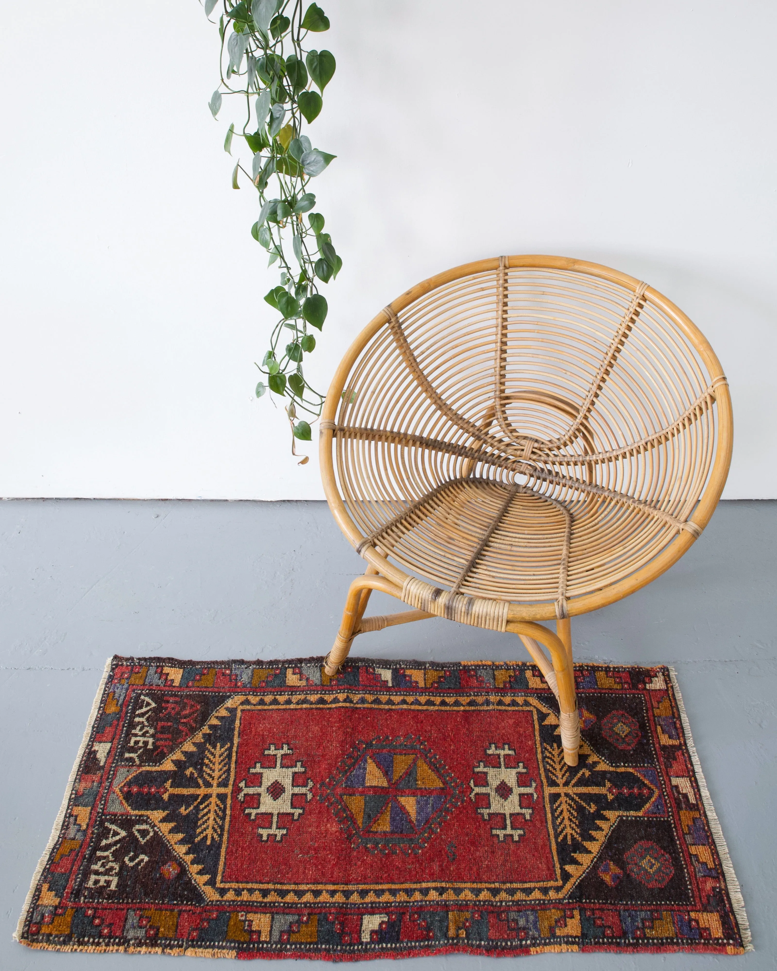 Vintage Mini Turkish Rug