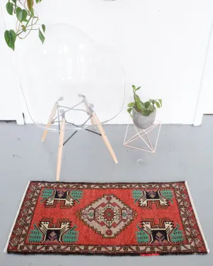 Vintage Mini Turkish Rug