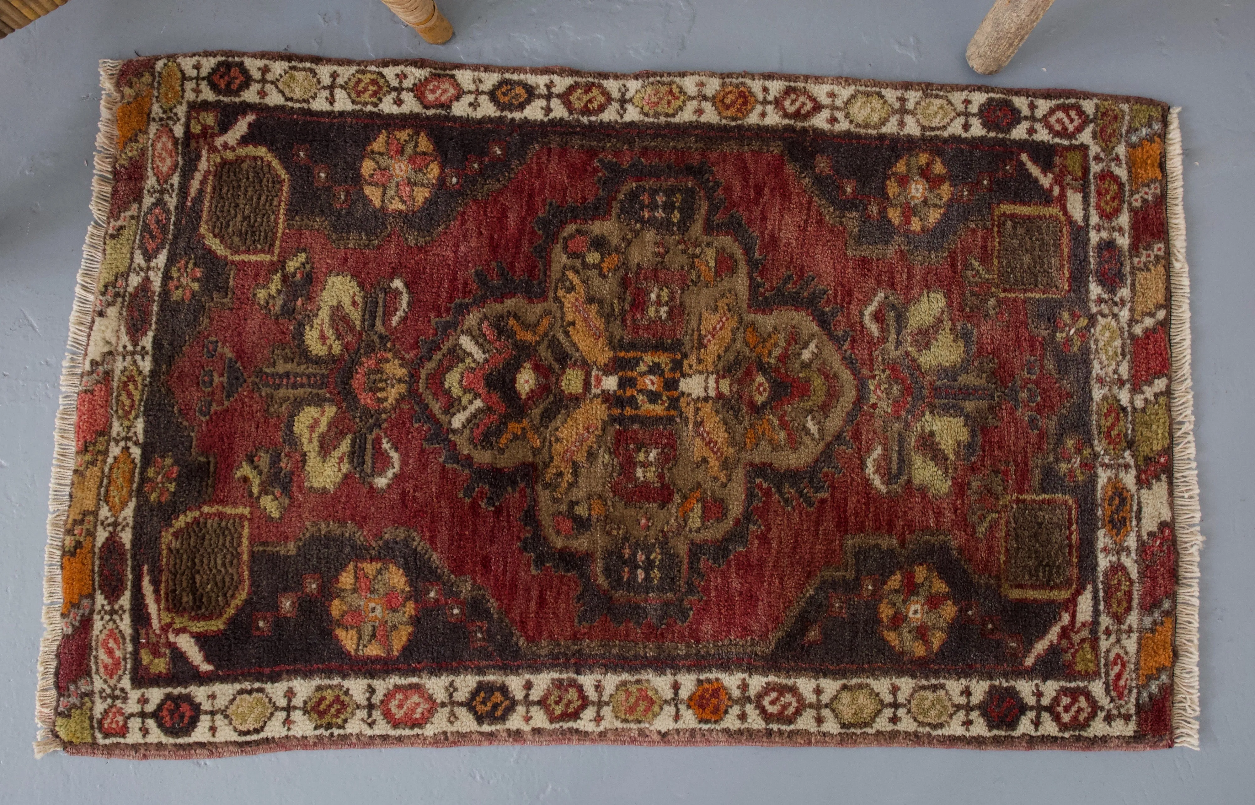 Vintage Mini Turkish Rug