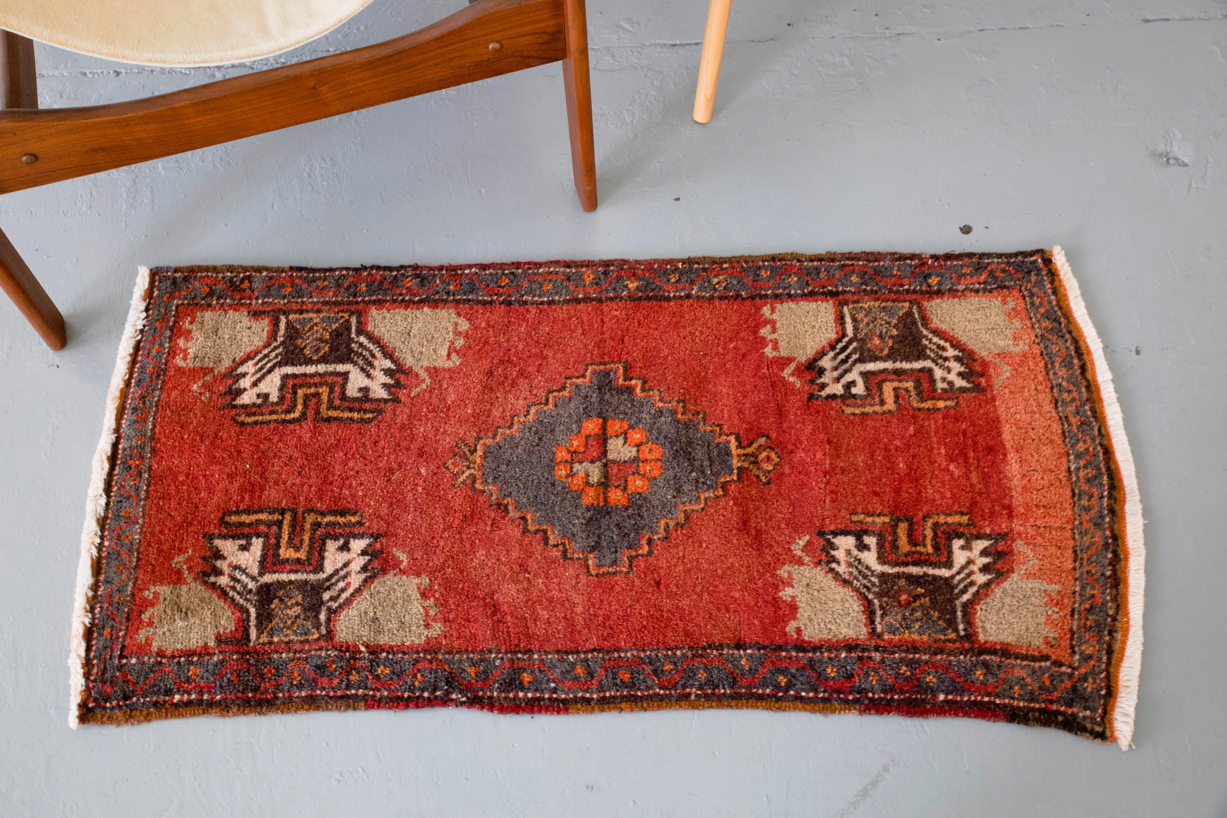 Vintage Mini Turkish Rug