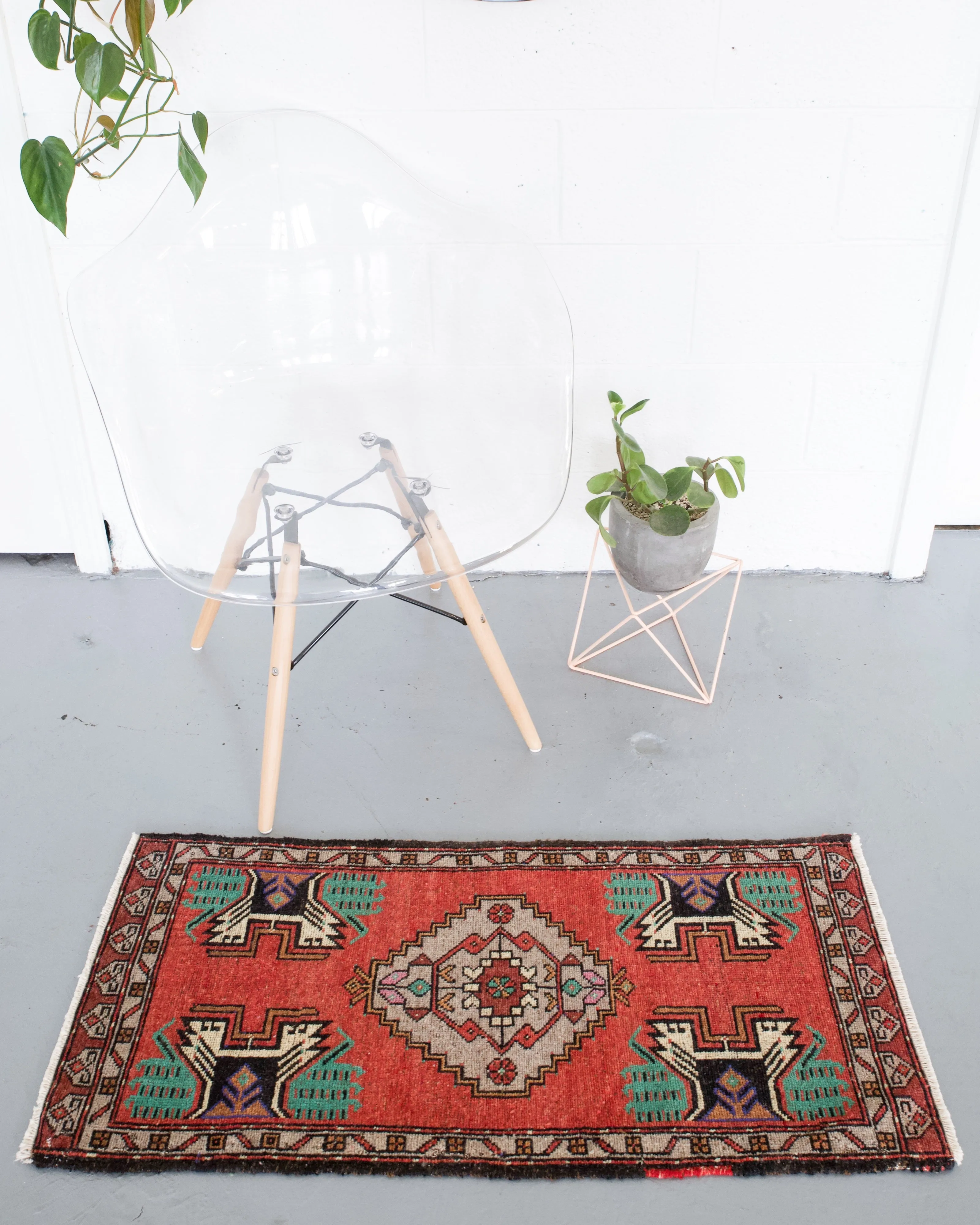Vintage Mini Turkish Rug