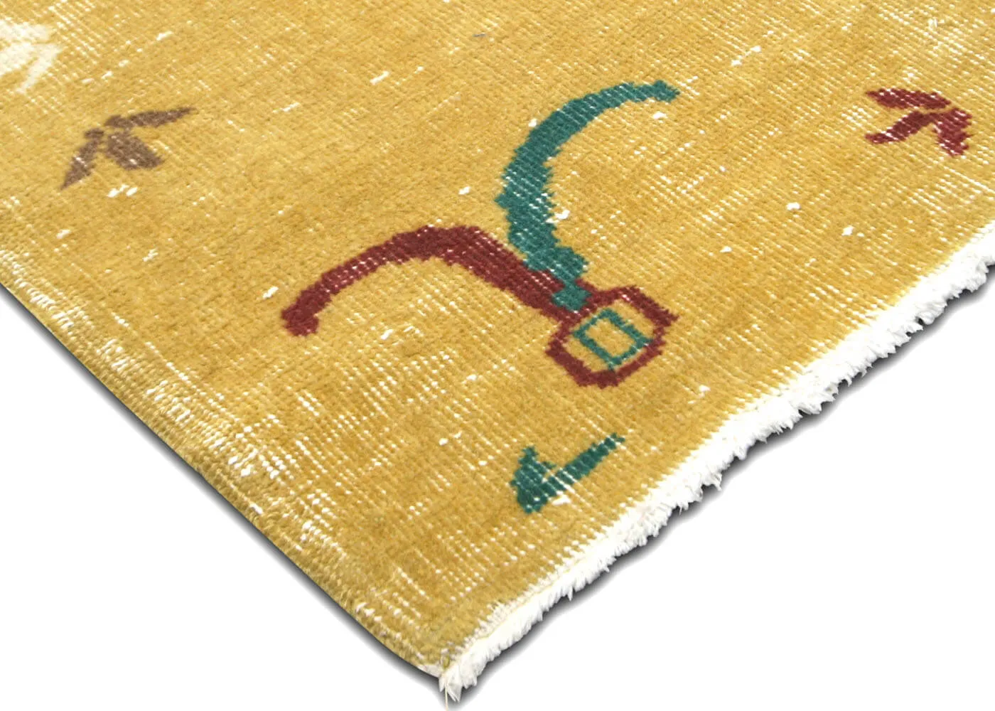 Vintage Turkish Mid-Century-Modern Rug - 5'9" x 8'11"