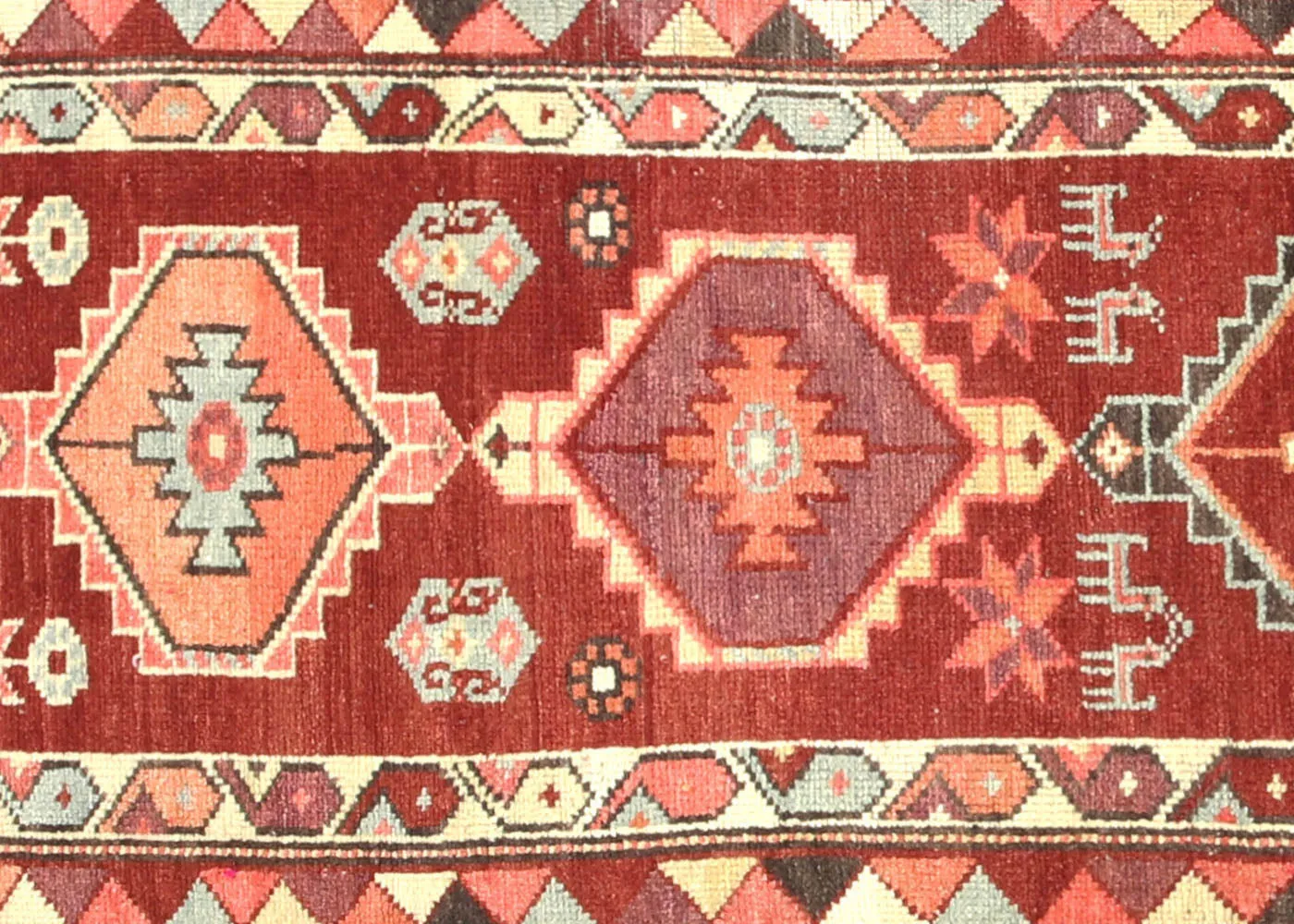 Vintage Turkish Oushak Runner - 2'6" x 13'6"