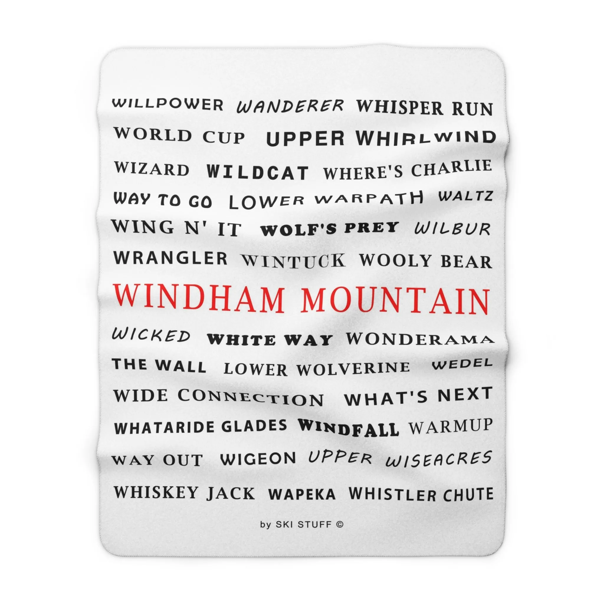 Windham Mountain, New York State - Fleece Blanket
