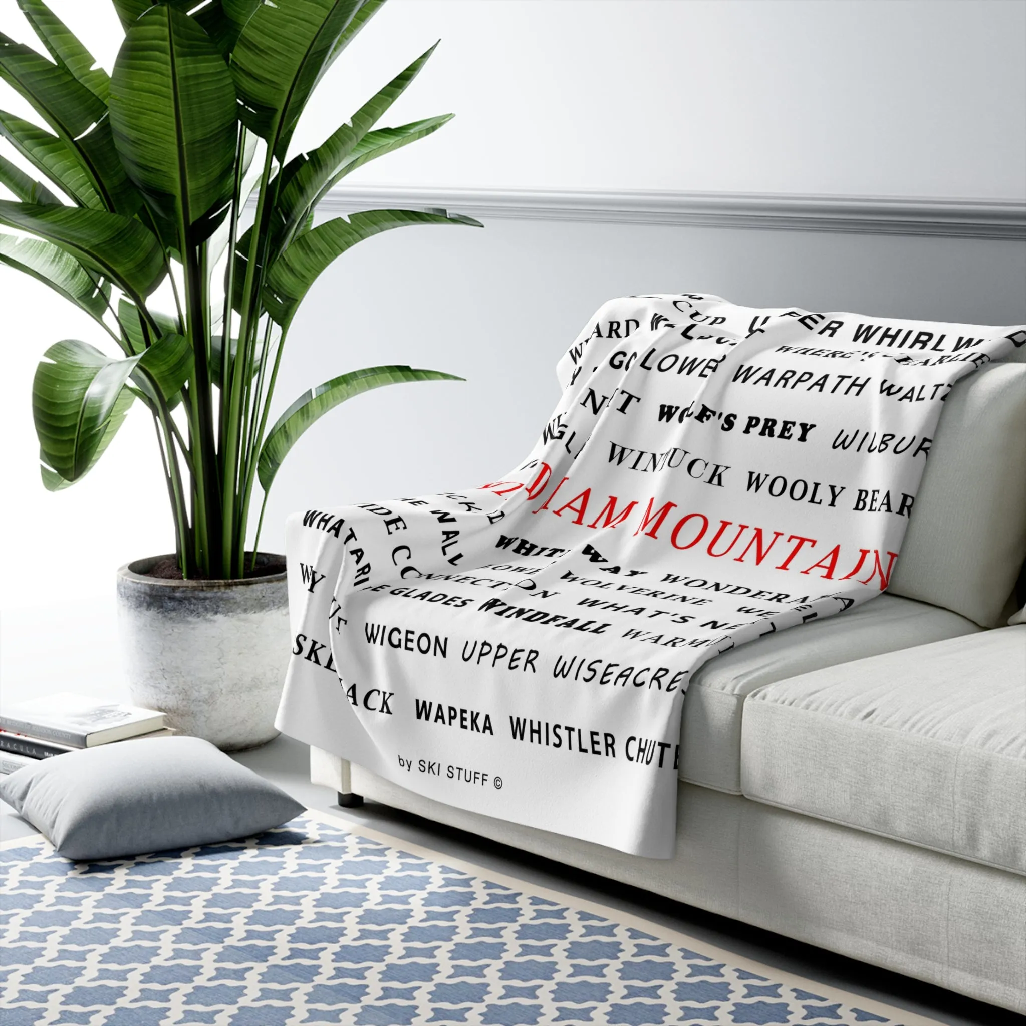 Windham Mountain, New York State - Fleece Blanket