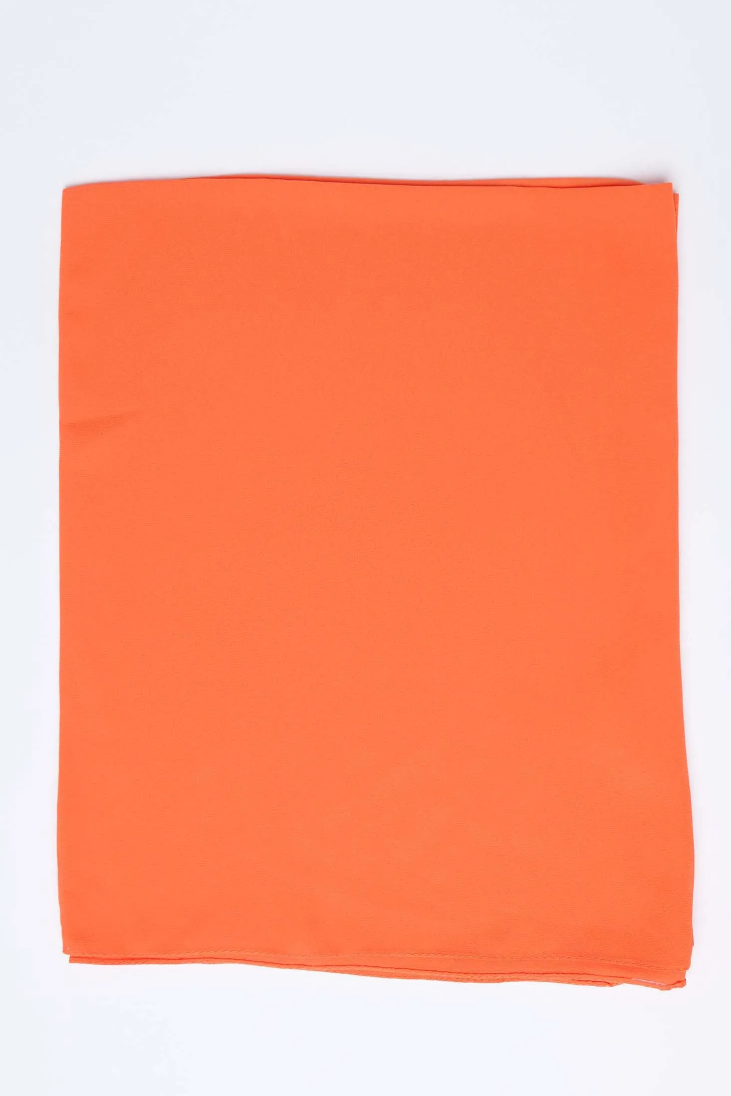 Women Scarf Printed Viscose Orange