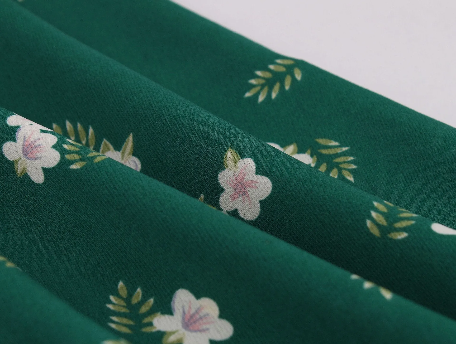 Women Turnover Colloar Floral Retro Dresses
